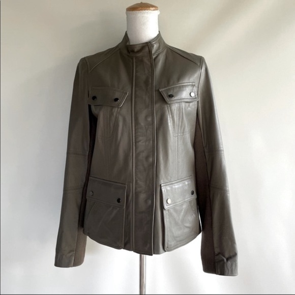 Vince Leather Jacket - sz M - Picture 1 of 6